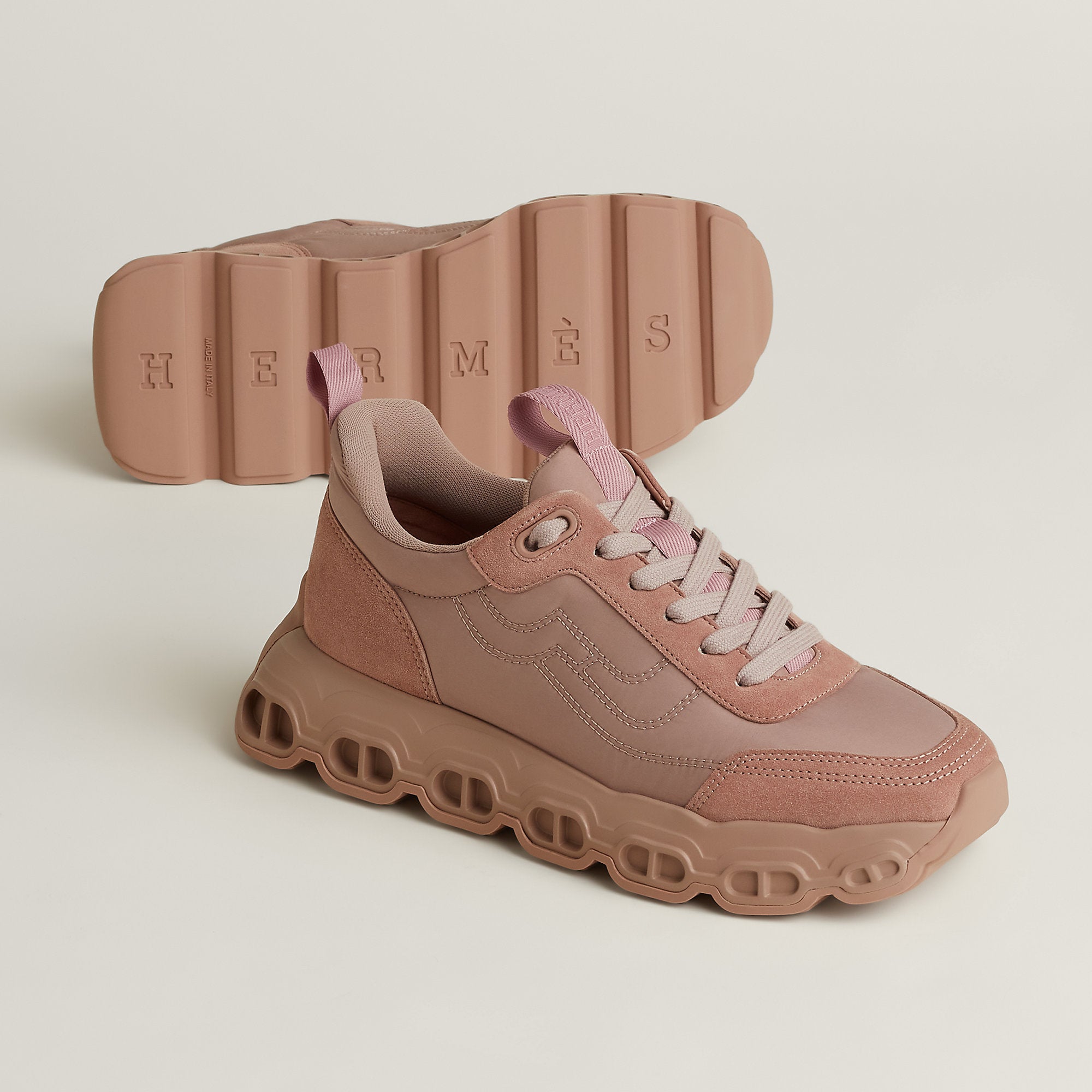  Hermes Impulse Sneaker Rose Perle
