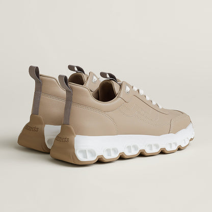  Hermes Impulse Sneaker Beige Galet