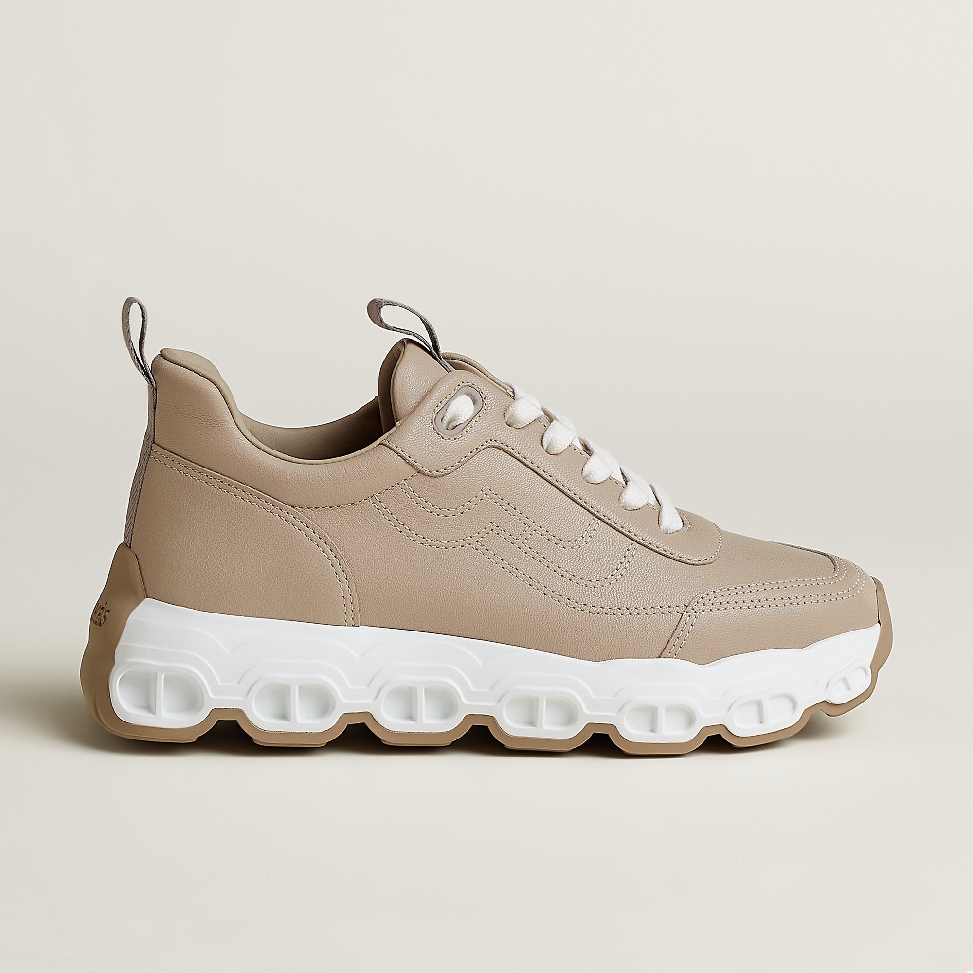  Hermes Impulse Sneaker Beige Galet