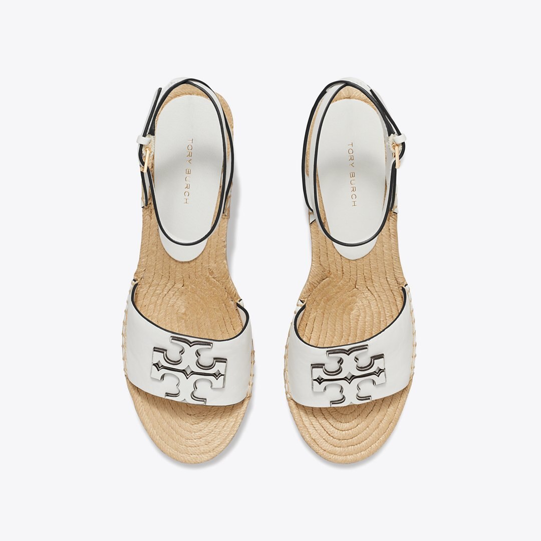 Tory Burch Ines Espadrille Wedge GARDENIA