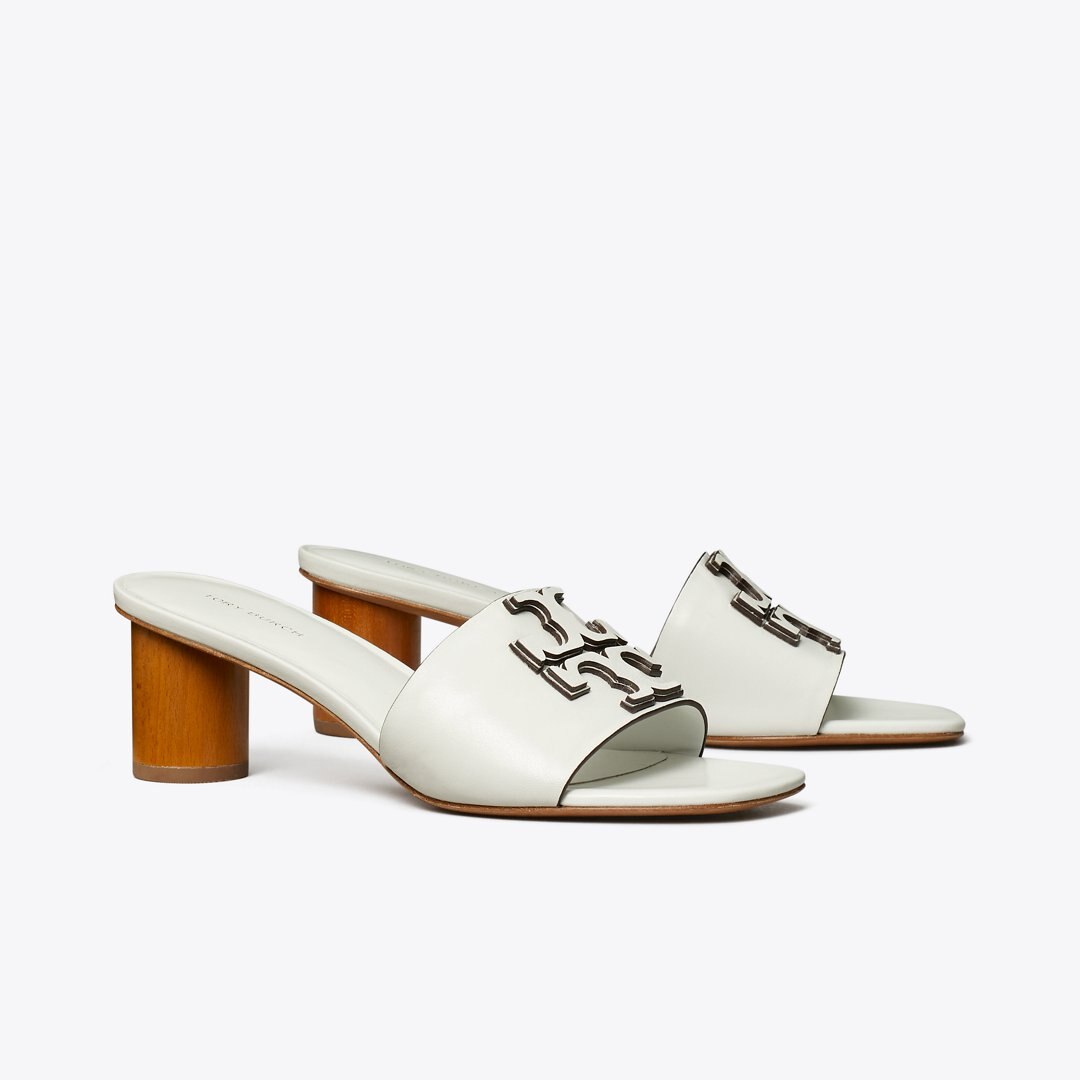 Tory Burch Ines Heeled Mule GARDENIA