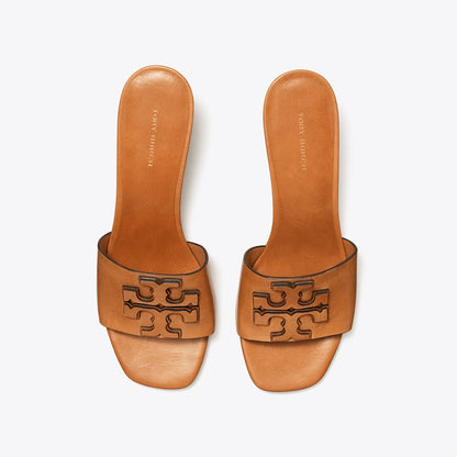 Tory Burch Ines Heeled Mule TAN