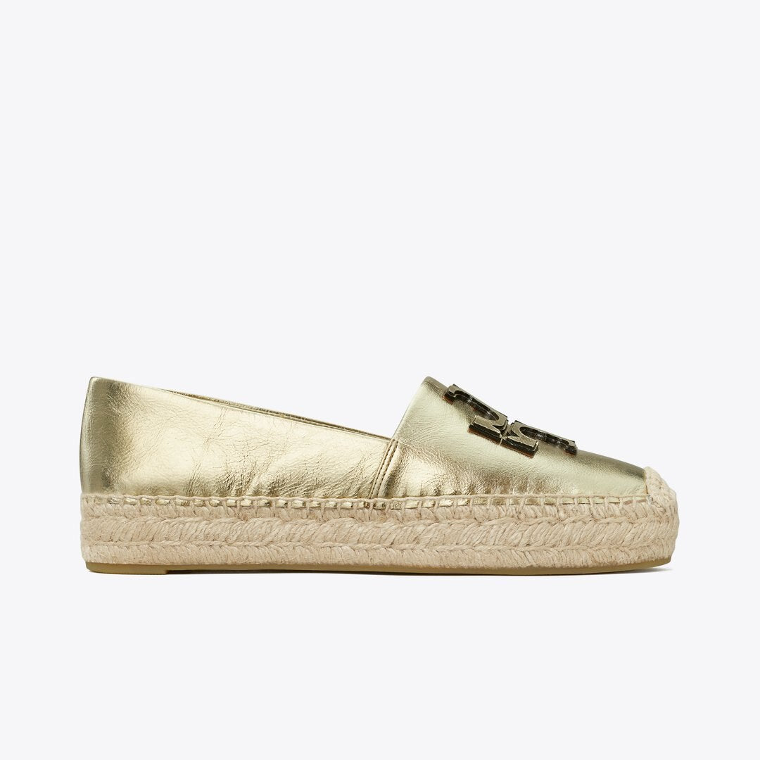 Tory Burch Ines Platform Espadrille Spark Gold