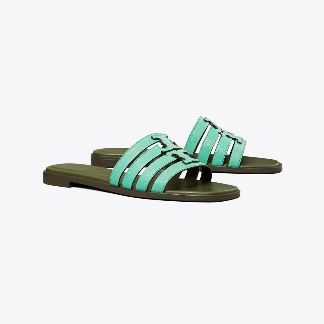 Tory Burch Ines Slide CELADON GREEN / LECCIO