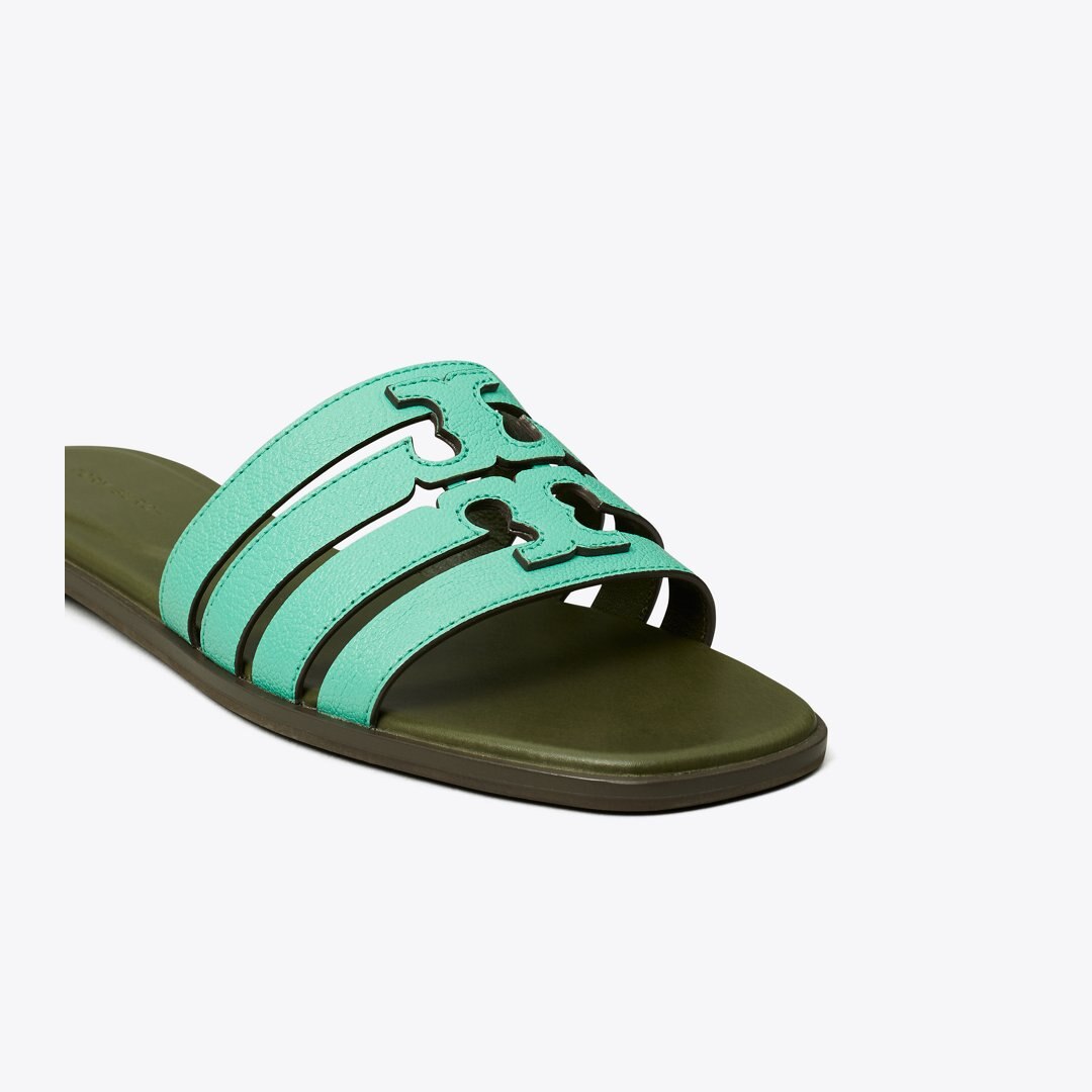 Tory Burch Ines Slide CELADON GREEN / LECCIO