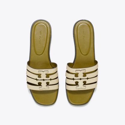 Tory Burch Ines Slide STONE GRAY / KHAKI OLIVE