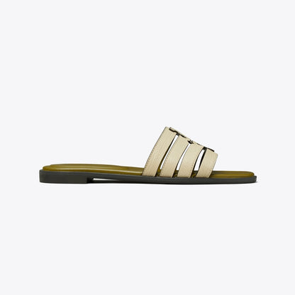 Tory Burch Ines Slide STONE GRAY / KHAKI OLIVE