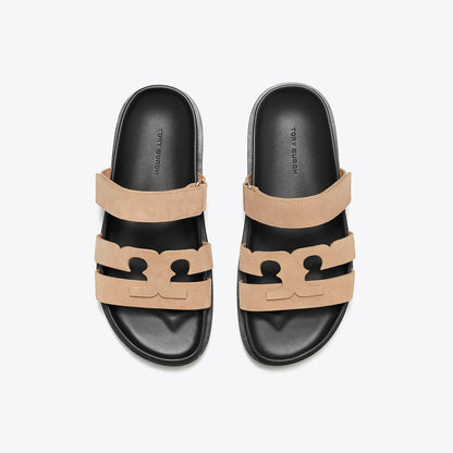 Tory Burch Ines Sport Slide MALVA / PERFECT BLACK