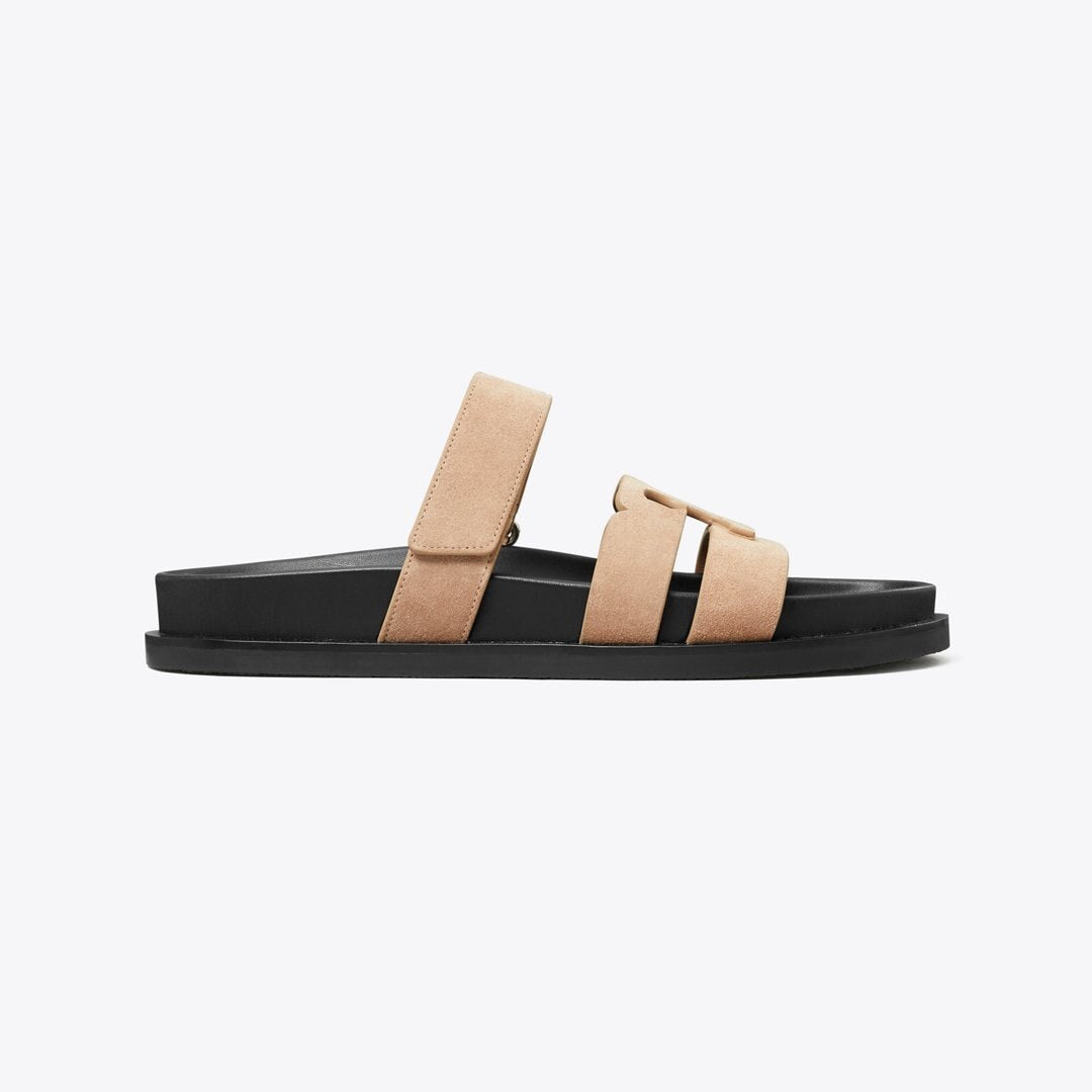 Tory Burch Ines Sport Slide MALVA / PERFECT BLACK