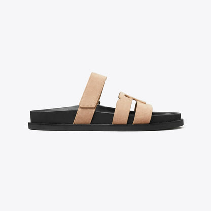 Tory Burch Ines Sport Slide MALVA / PERFECT BLACK