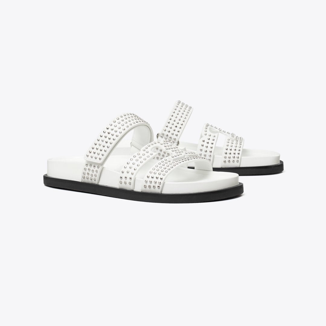 Tory Burch Ines Sport Studded Slide CLOUD