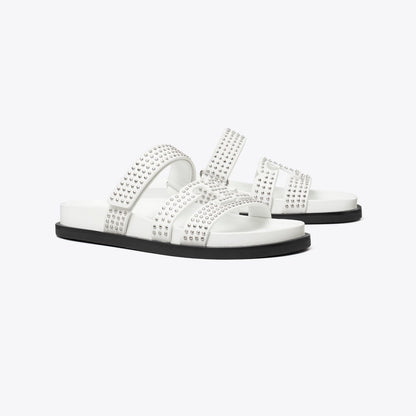 Tory Burch Ines Sport Studded Slide CLOUD