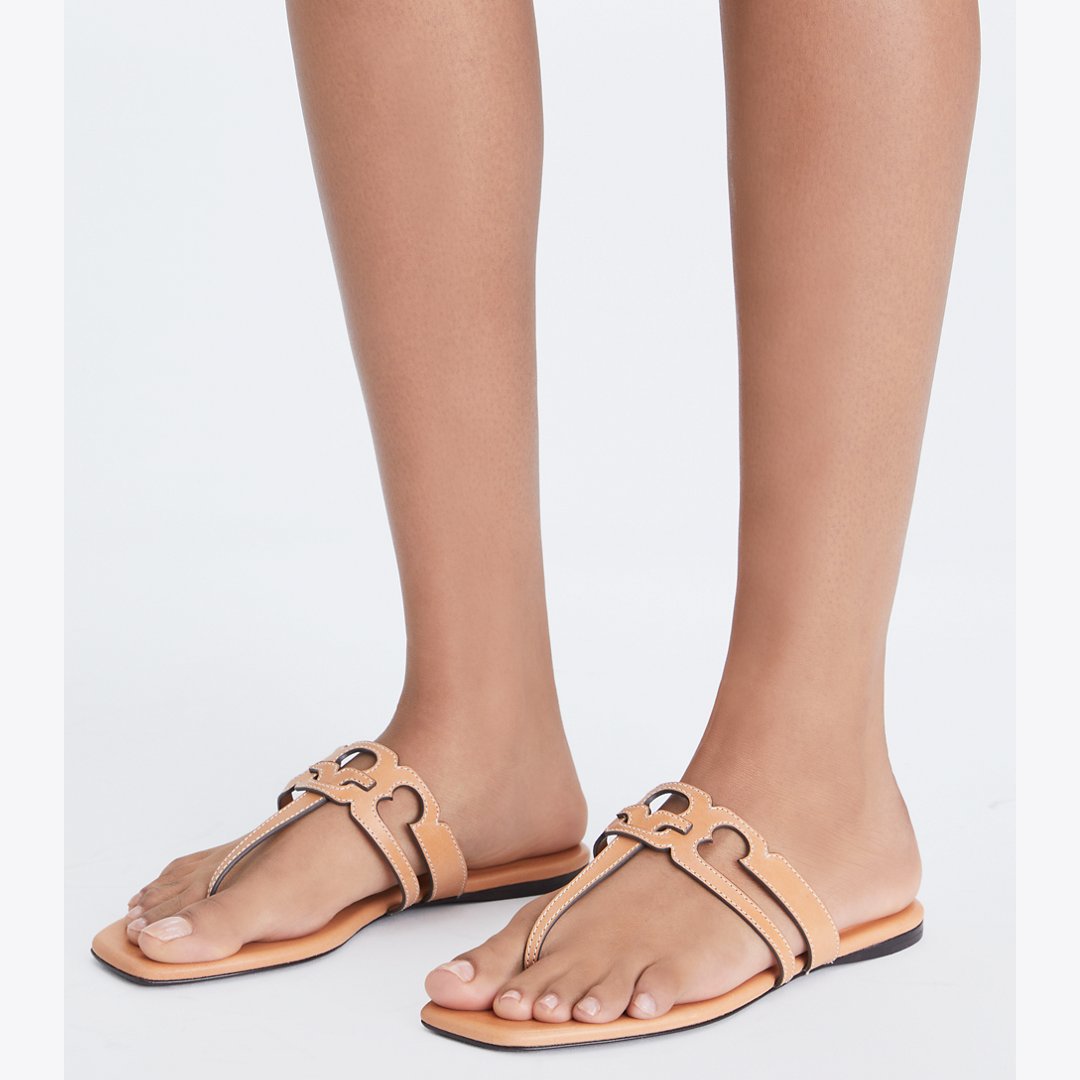 Tory Burch Ines T-Strap Sandal CAMELLO / CAMELLO