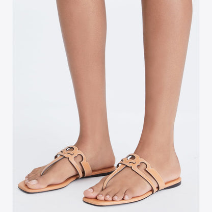 Tory Burch Ines T-Strap Sandal CAMELLO / CAMELLO