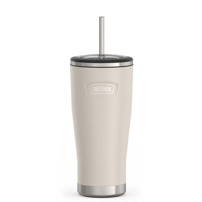 Thermos 24oz Icon Cold Tumbler With Straw Sandstone