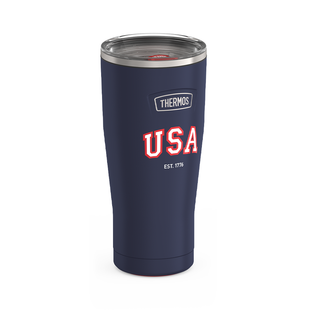 Thermos 24oz ICON TUMBLER WITH SLIDE LOCK LID Navy Usa