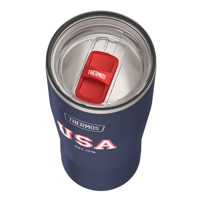 Thermos 24oz ICON TUMBLER WITH SLIDE LOCK LID Navy Usa
