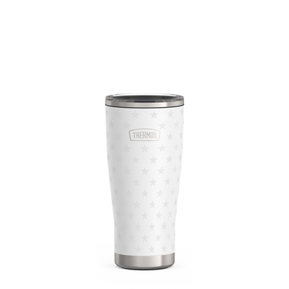 Thermos 24oz ICON TUMBLER WITH SLIDE LOCK LID White Stars