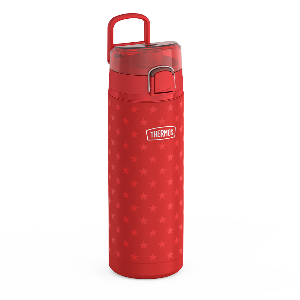 Thermos 24oz ICON WATER BOTTLE WITH SPOUT Red Stars