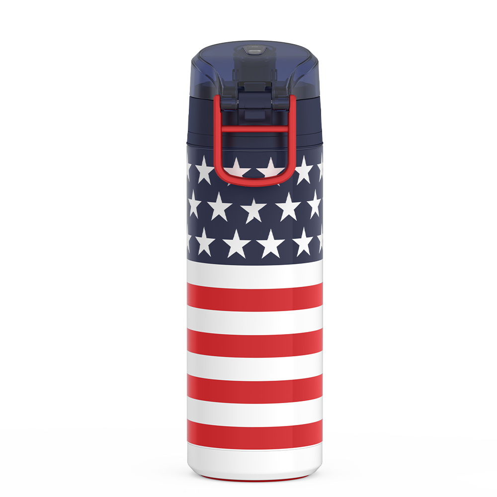 Thermos 24oz ICON WATER BOTTLE WITH SPOUT American Flag