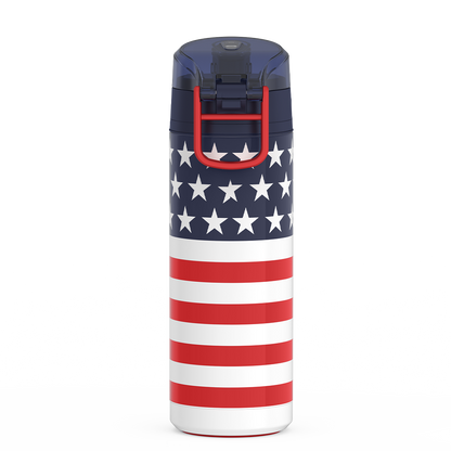 Thermos 24oz ICON WATER BOTTLE WITH SPOUT American Flag