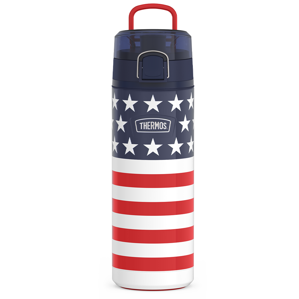 Thermos 24oz ICON WATER BOTTLE WITH SPOUT American Flag