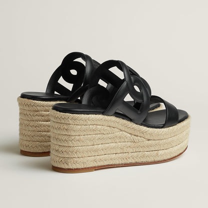 Hermes Ithea 30 Espadrille Noir