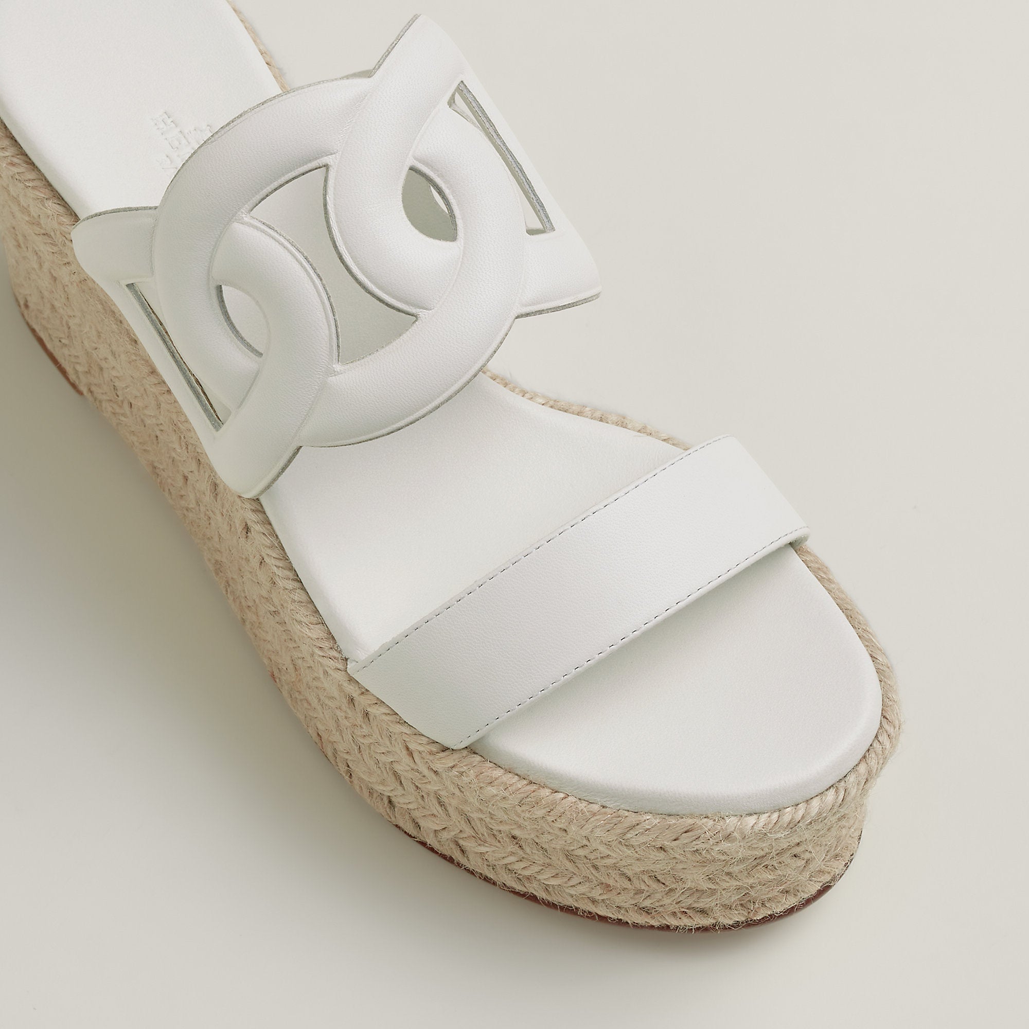  Hermes Ithea 30 Espadrille Blanc