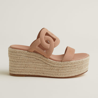  Hermes Ithea 30 Espadrille Beige Perlino