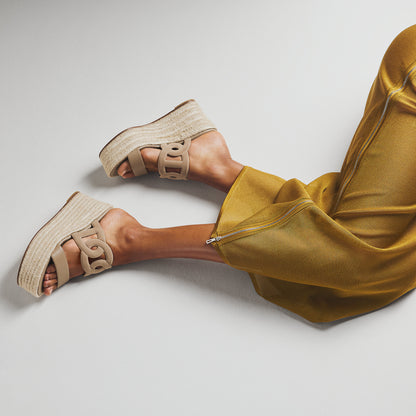  Hermes Ithea 30 Espadrille Beige Sable