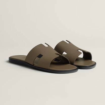 Hermes Izmir Etoupe Sandal, front