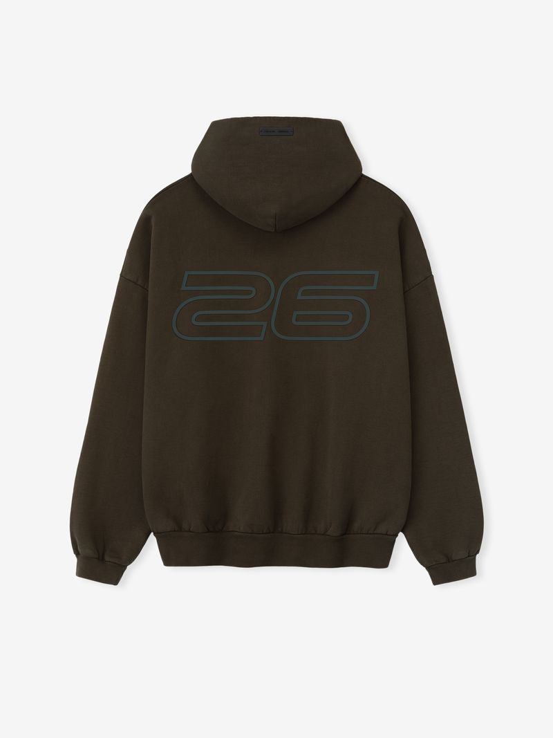 Essentials Heavy Fleece 90S Hoodie Brown