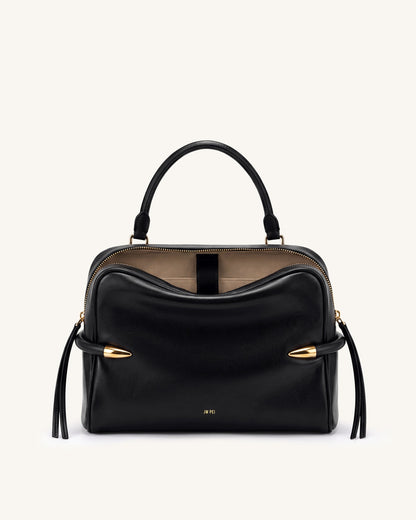 Jw Pei Callie Tusk Detail Shoulder Bag Black