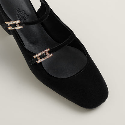  Hermes Jackie 50 Pump Noir