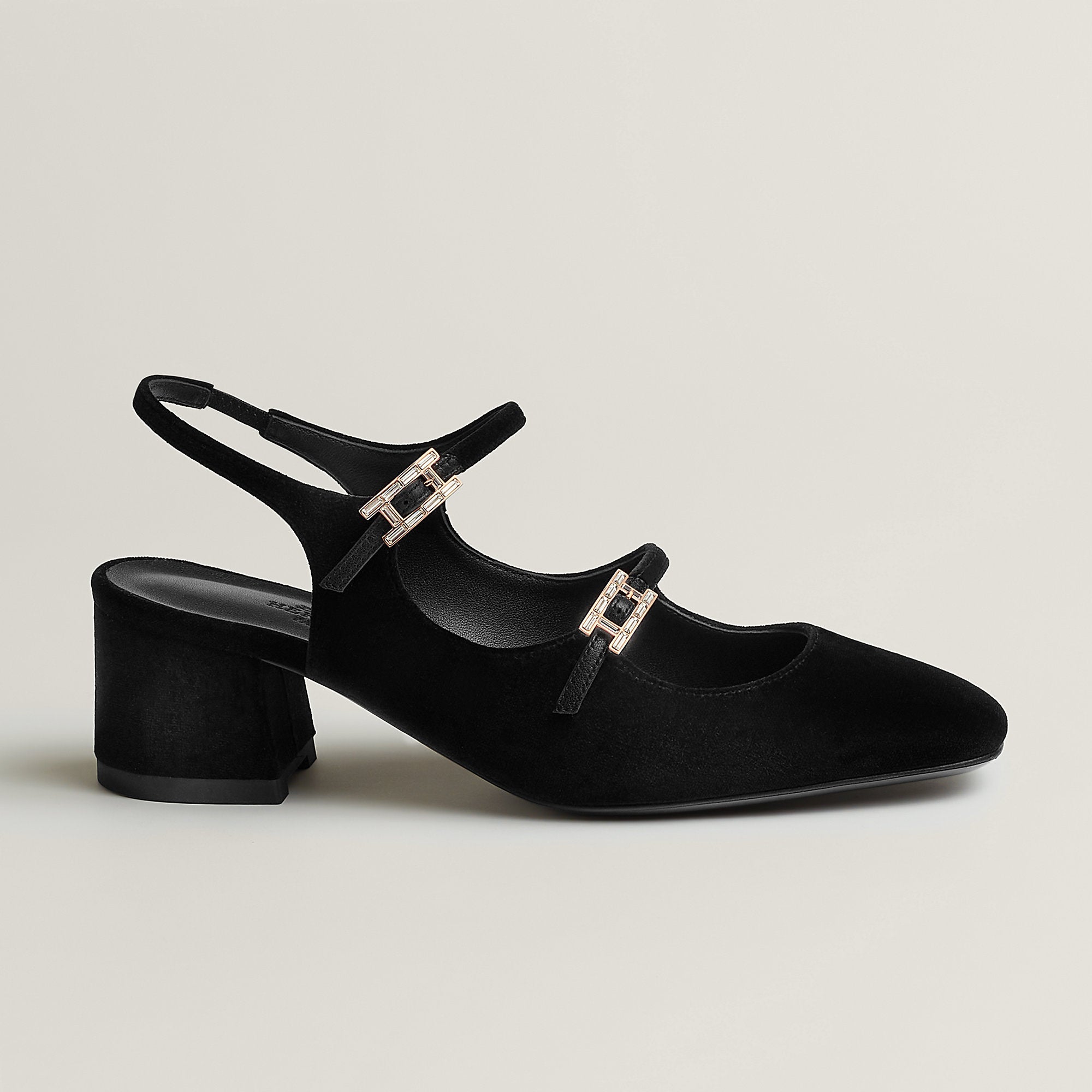  Hermes Jackie 50 Pump Noir