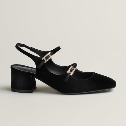  Hermes Jackie 50 Pump Noir