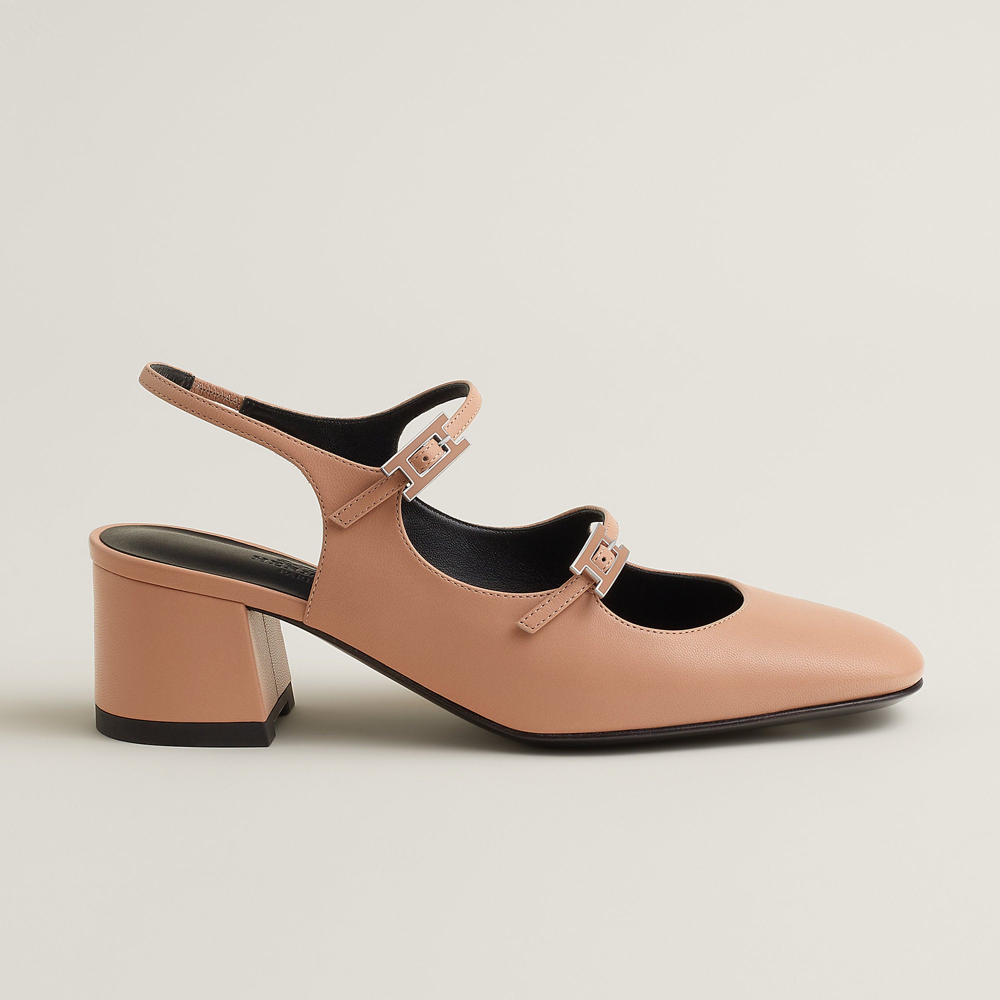  Hermes Jackie 50 Pump Beige Perlino