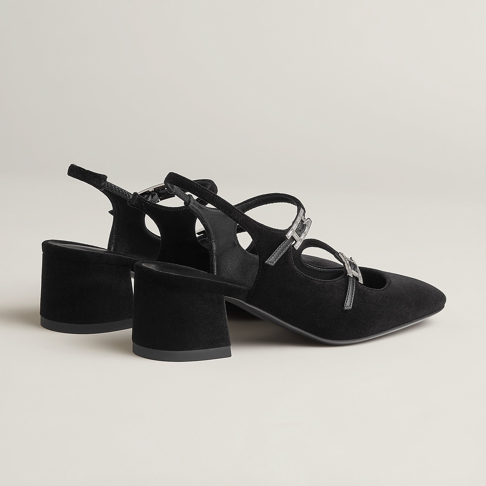  Hermes Jackie 50 Pump Noir