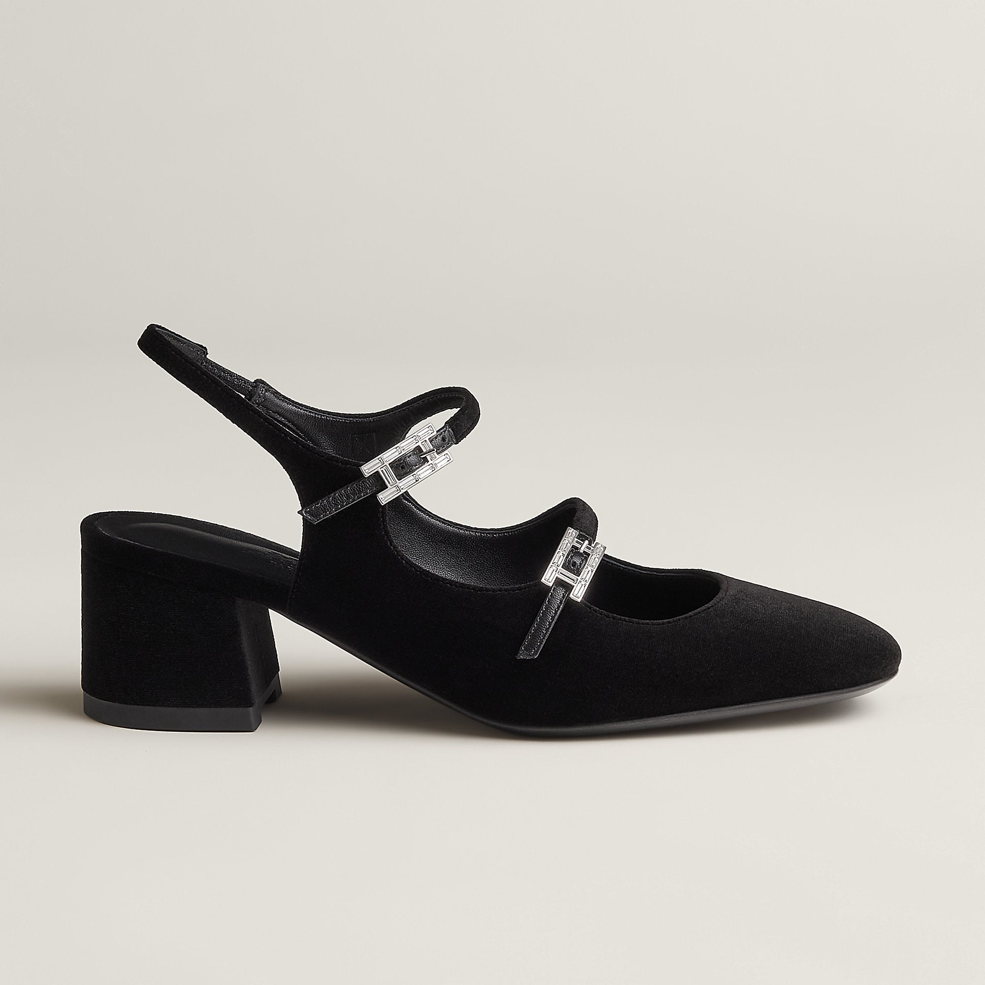  Hermes Jackie 50 Pump Noir