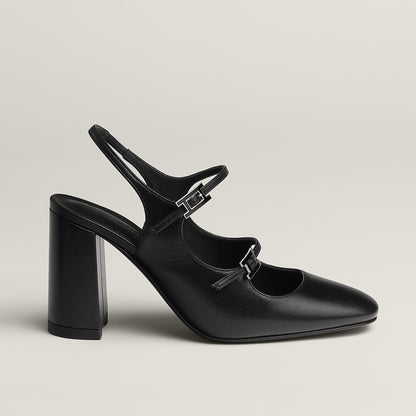  Hermes Jackie 90 Pump Noir