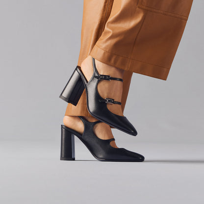  Hermes Jackie 90 Pump Noir