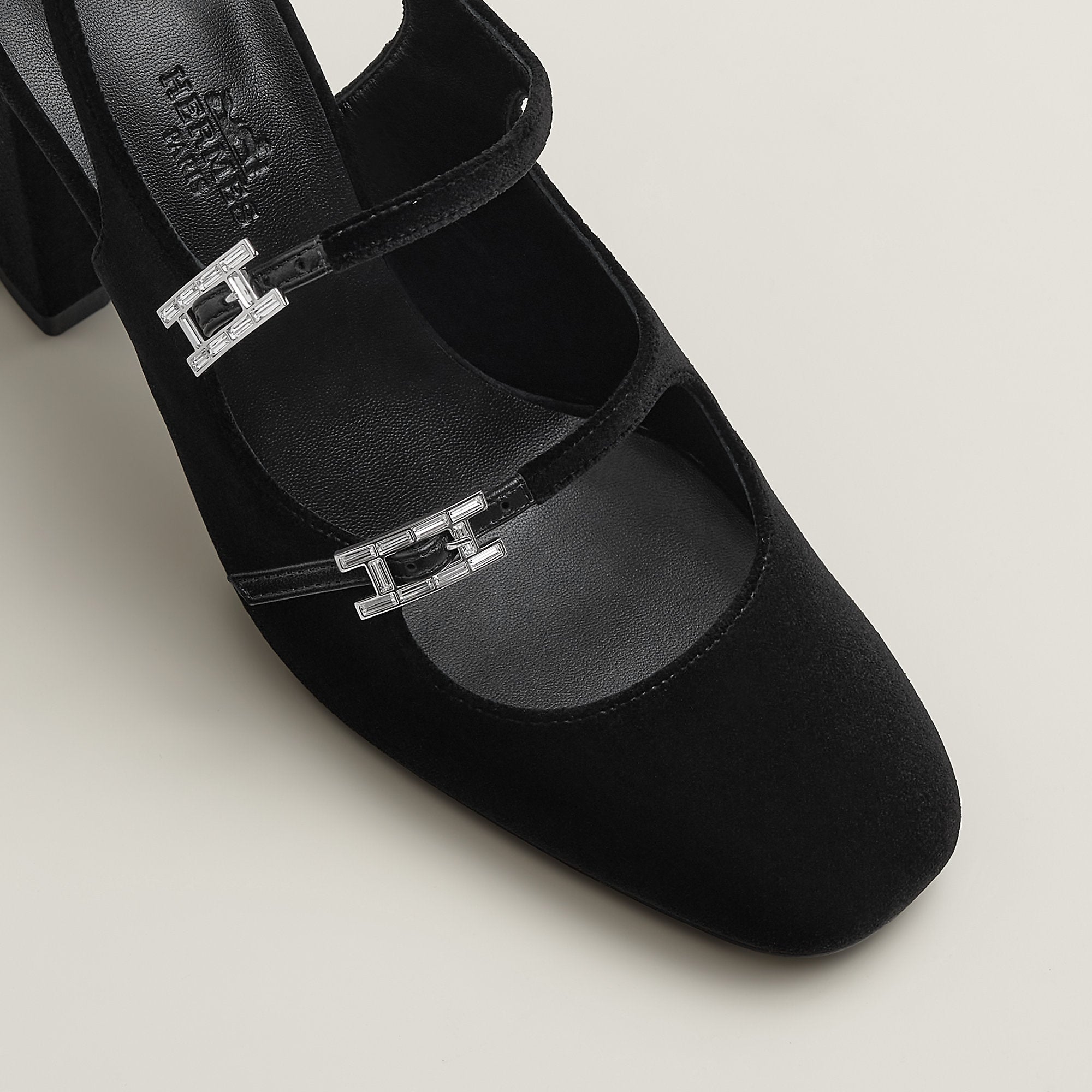  Hermes Jackie 90 Pump Noir