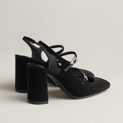  Hermes Jackie 90 Pump Noir