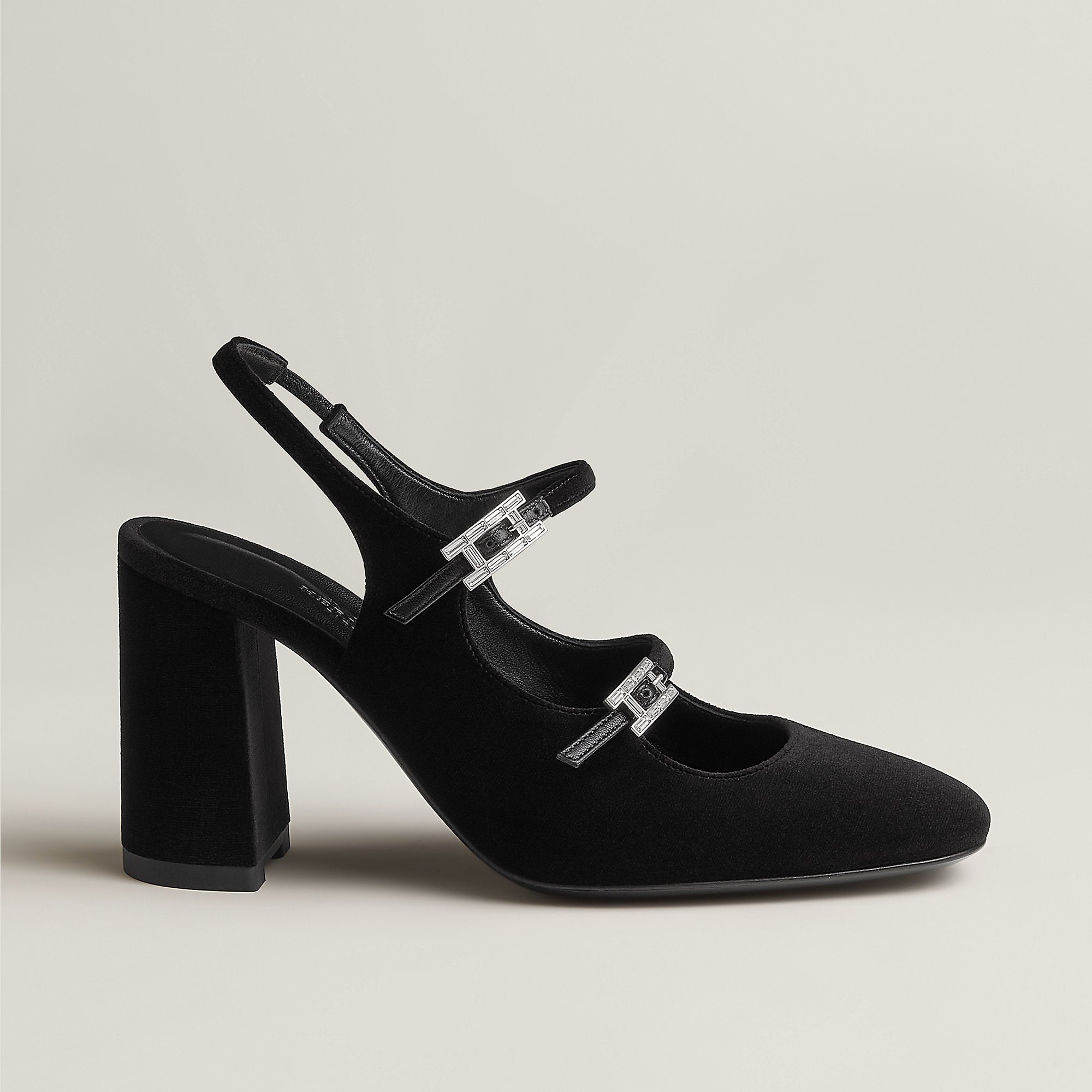  Hermes Jackie 90 Pump Noir