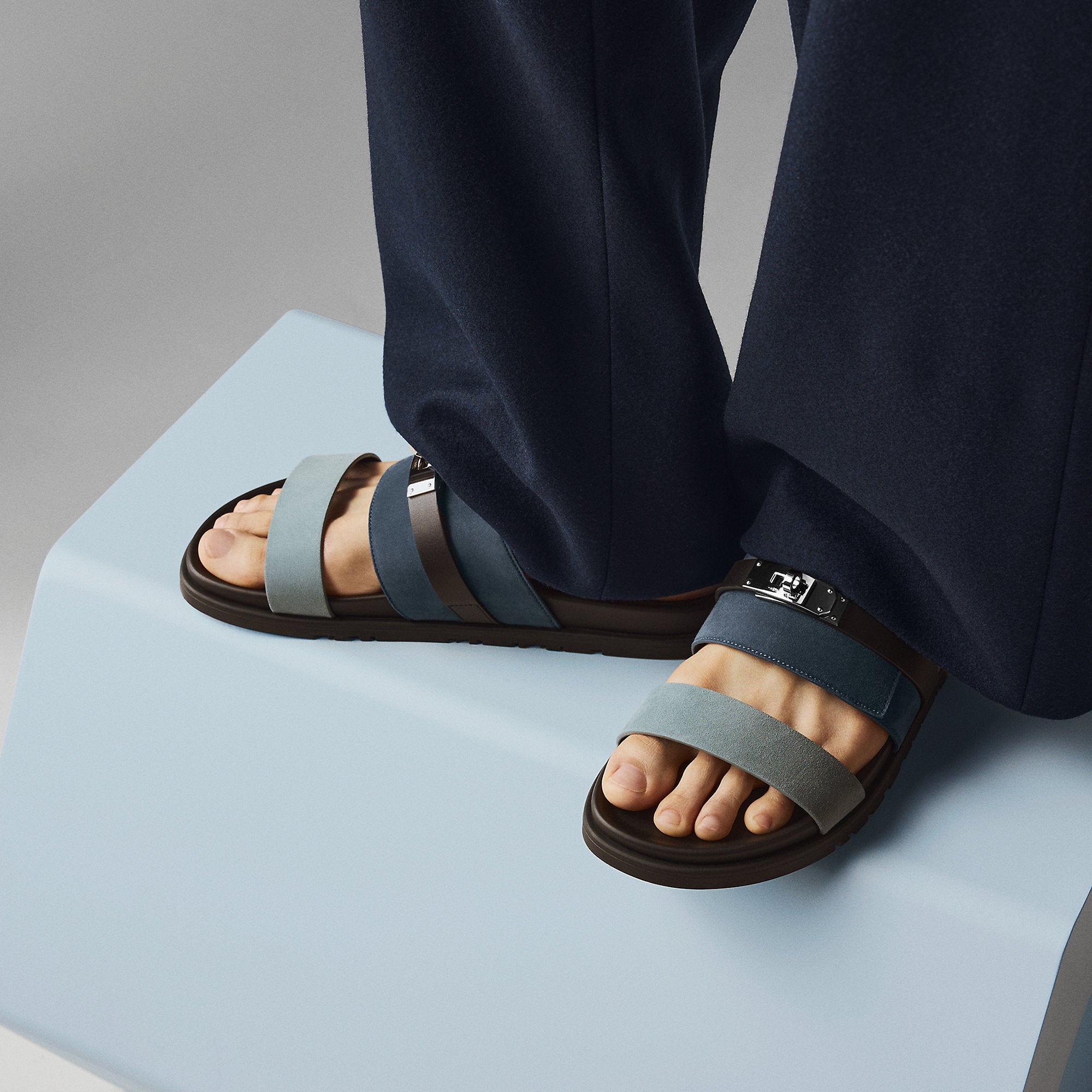  Hermes Jackson Sandal Multie Bleu Tonnerre