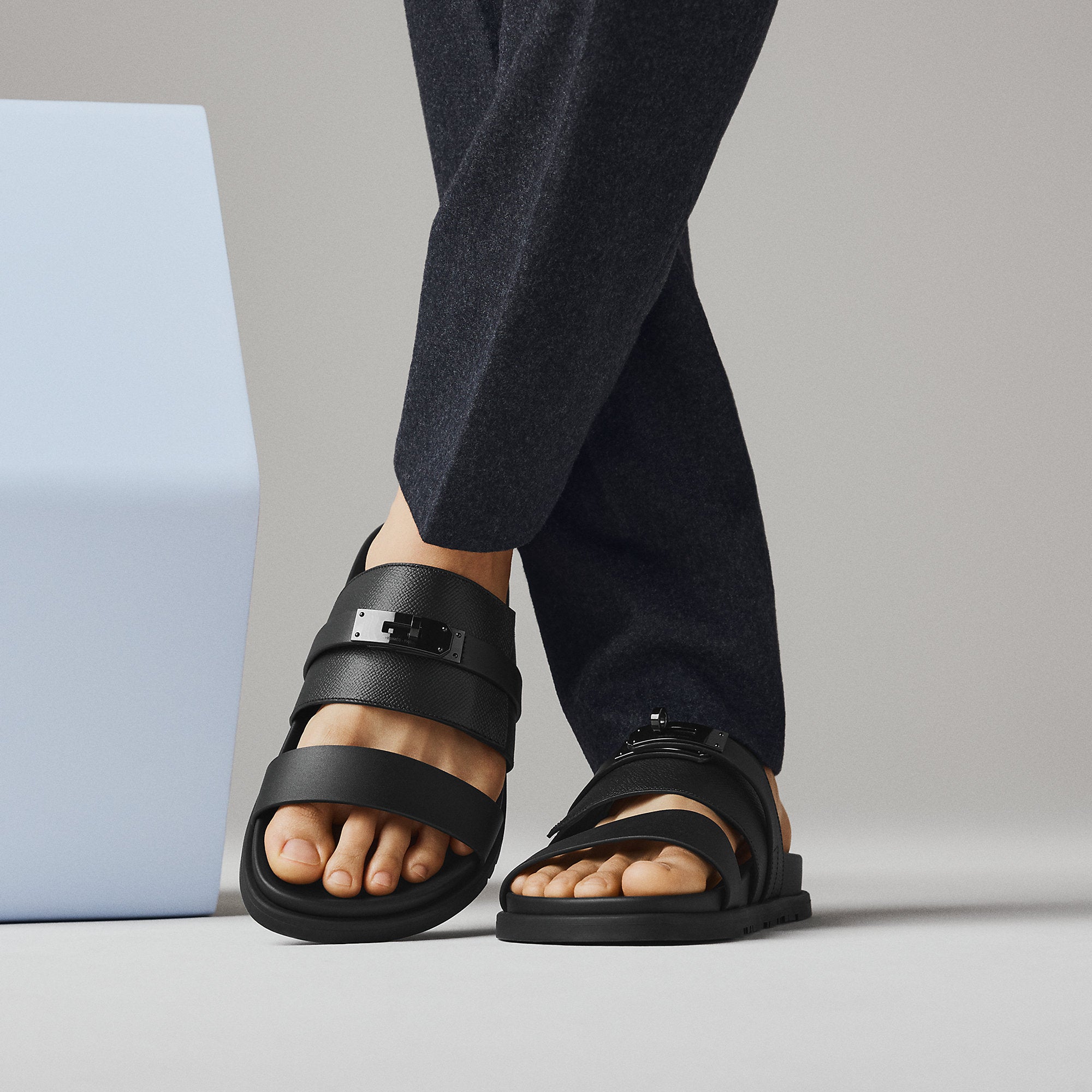  Hermes Jackson Sandal Noir