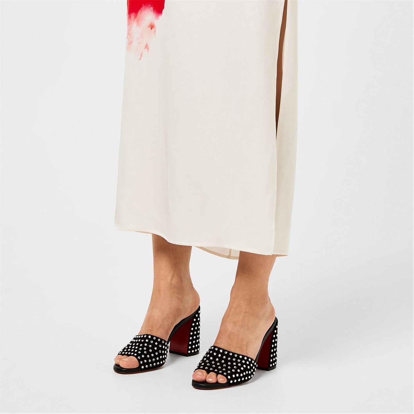  Jane 85mm Heeled Mules Black