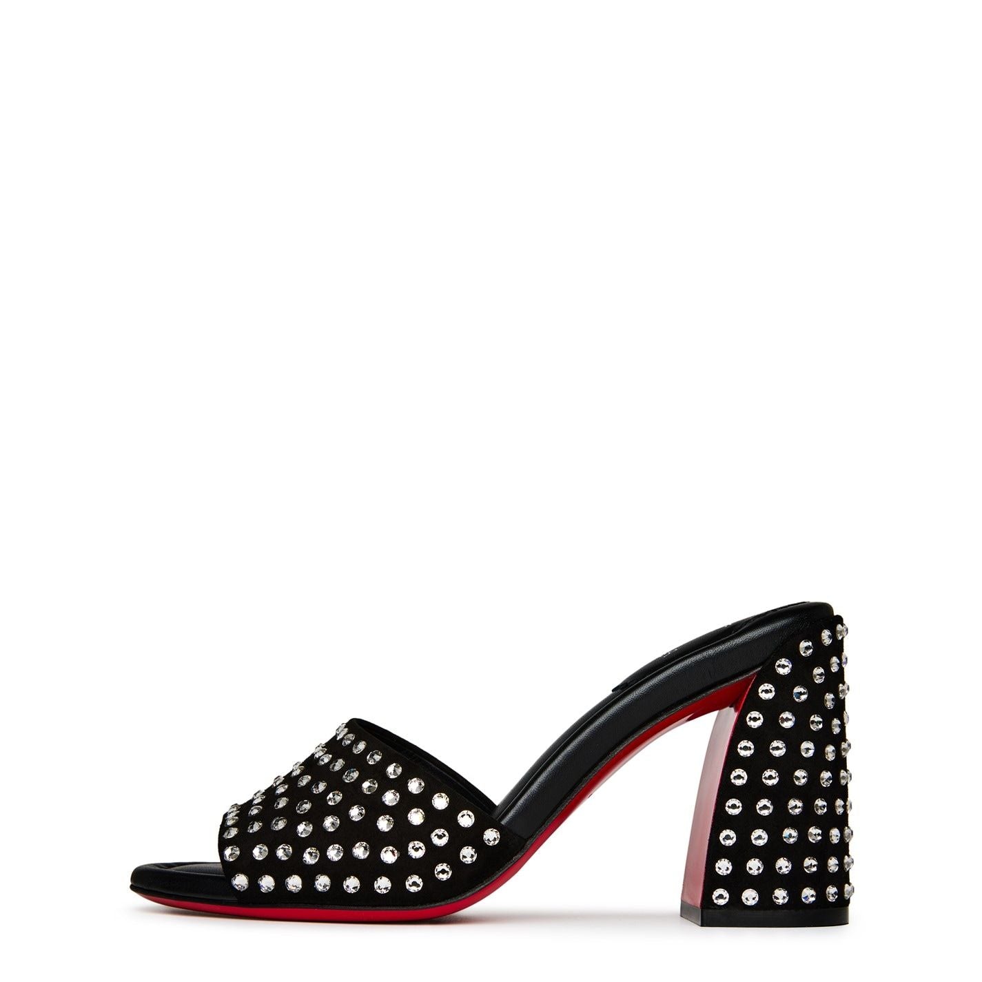  Jane 85mm Heeled Mules Black