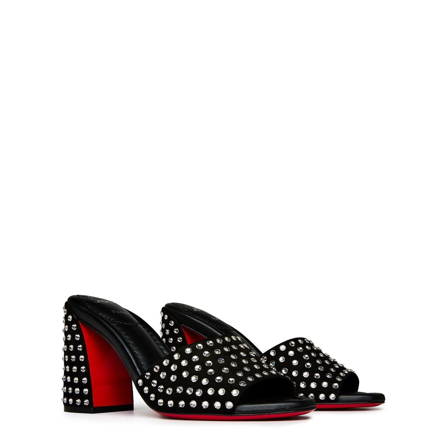  Jane 85mm Heeled Mules Black
