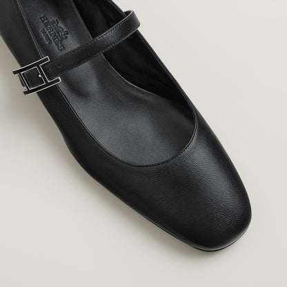  Hermes Jane Ballet Flat Noir